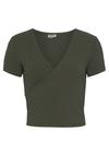 Buffalo Kurzarmshirt T-Shirt Damen - khaki
