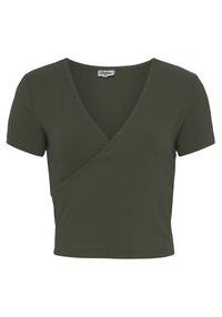 Buffalo Kurzarmshirt T-Shirt Damen - khaki