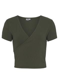 Buffalo Kurzarmshirt T-Shirt Damen khaki