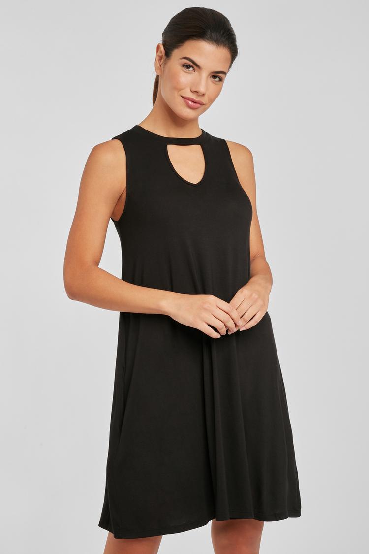 BEACH TIME BEACH TIME Strandkleid Tr&auml;gerkleid Damen - schwarz - 1 | SportScheck