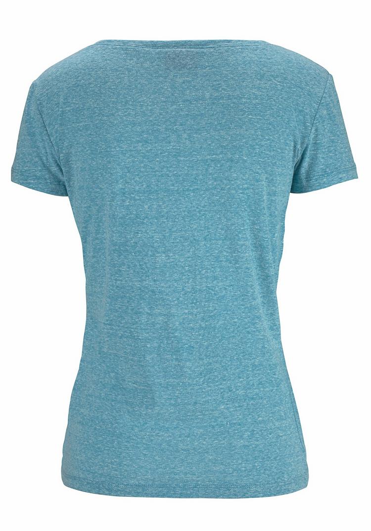 VENICE BEACH VENICE BEACH Strandshirt T-Shirt Damen - t&uuml;rkis-meliert - 0 | SportScheck