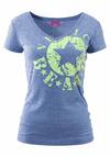 VENICE BEACH Strandshirt T-Shirt Damen - blau-meliert