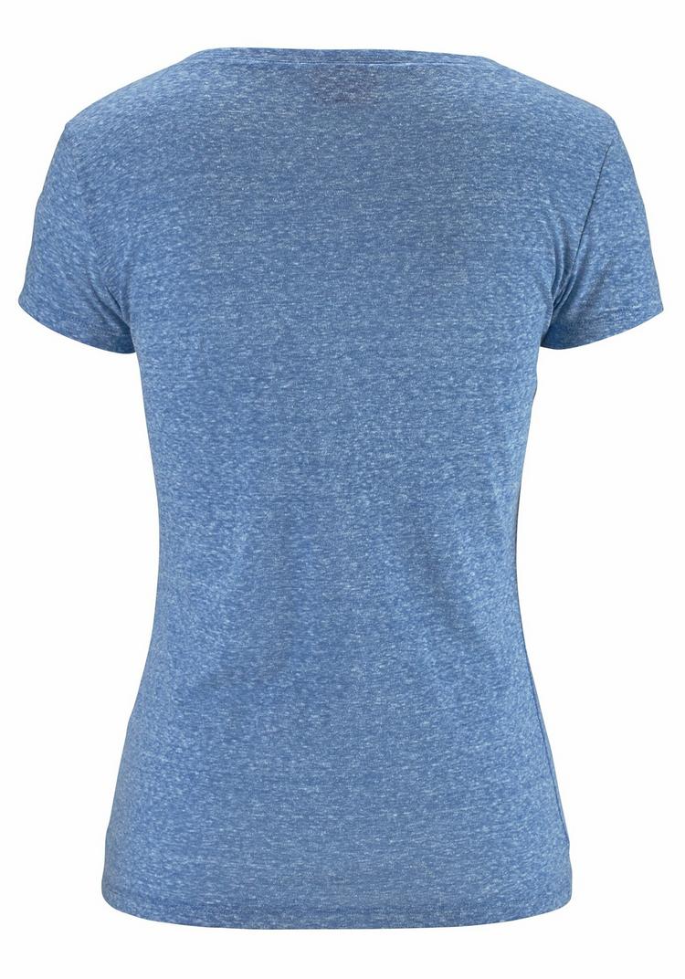 VENICE BEACH VENICE BEACH Strandshirt T-Shirt Damen - blau-meliert - 0 | SportScheck