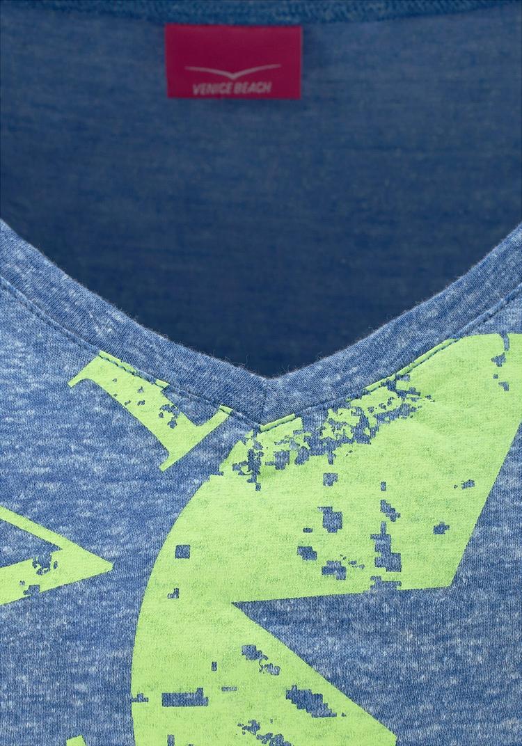 VENICE BEACH VENICE BEACH Strandshirt T-Shirt Damen - blau-meliert - 0 | SportScheck