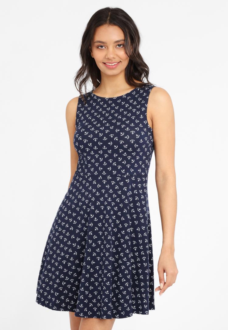 BEACH TIME BEACH TIME Strandkleid Tr&auml;gerkleid Damen - marine-wei&szlig; - 1 | SportScheck
