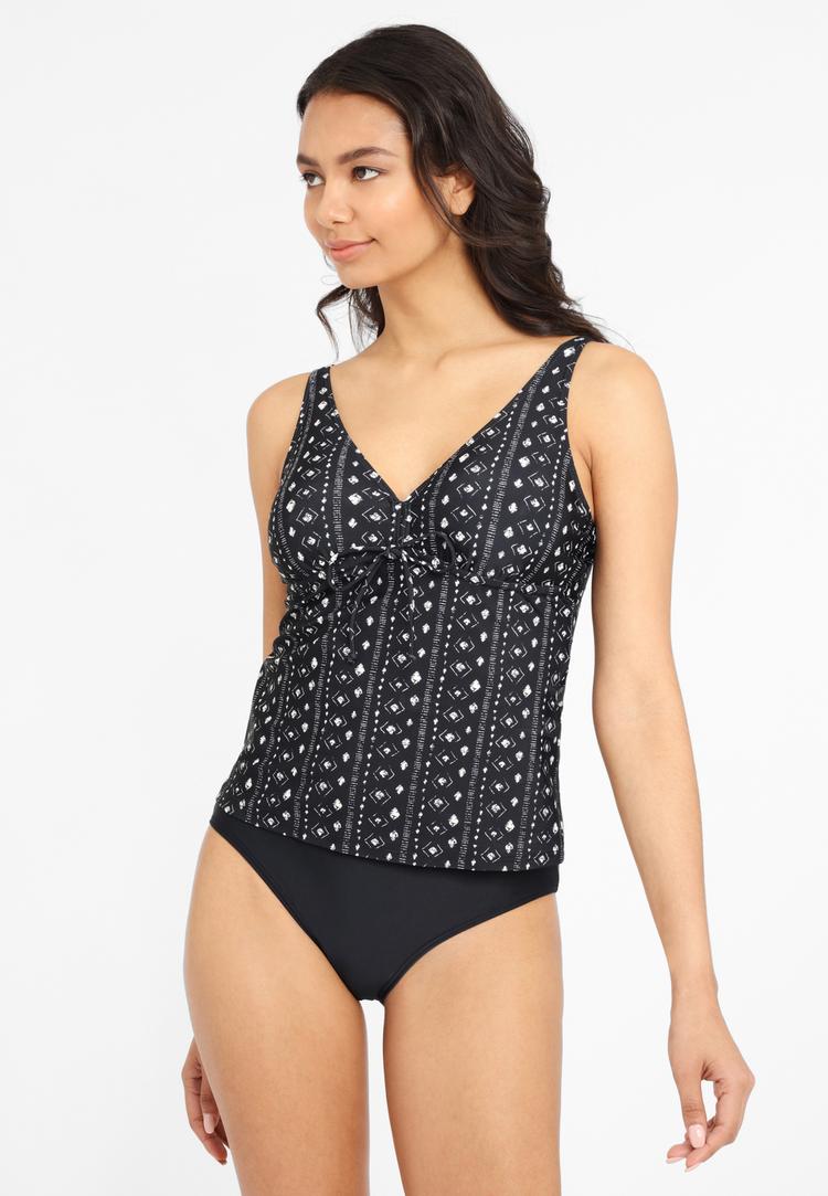 Lascana Lascana B&uuml;gel-Tankini Bikini Set Damen - schwarz-creme - 0 | SportScheck