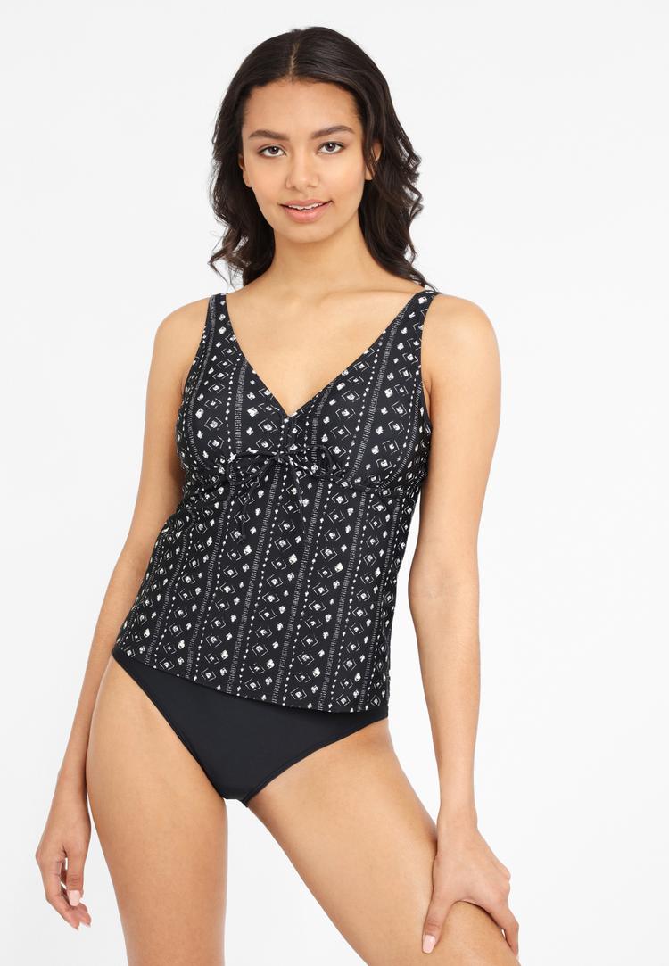 Lascana Lascana B&uuml;gel-Tankini Bikini Set Damen - schwarz-creme - 1 | SportScheck