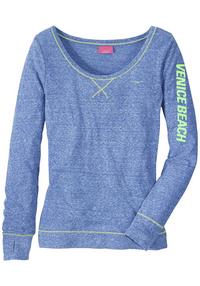 VENICE BEACH Langarmshirt Langarmshirt Damen - blau-meliert