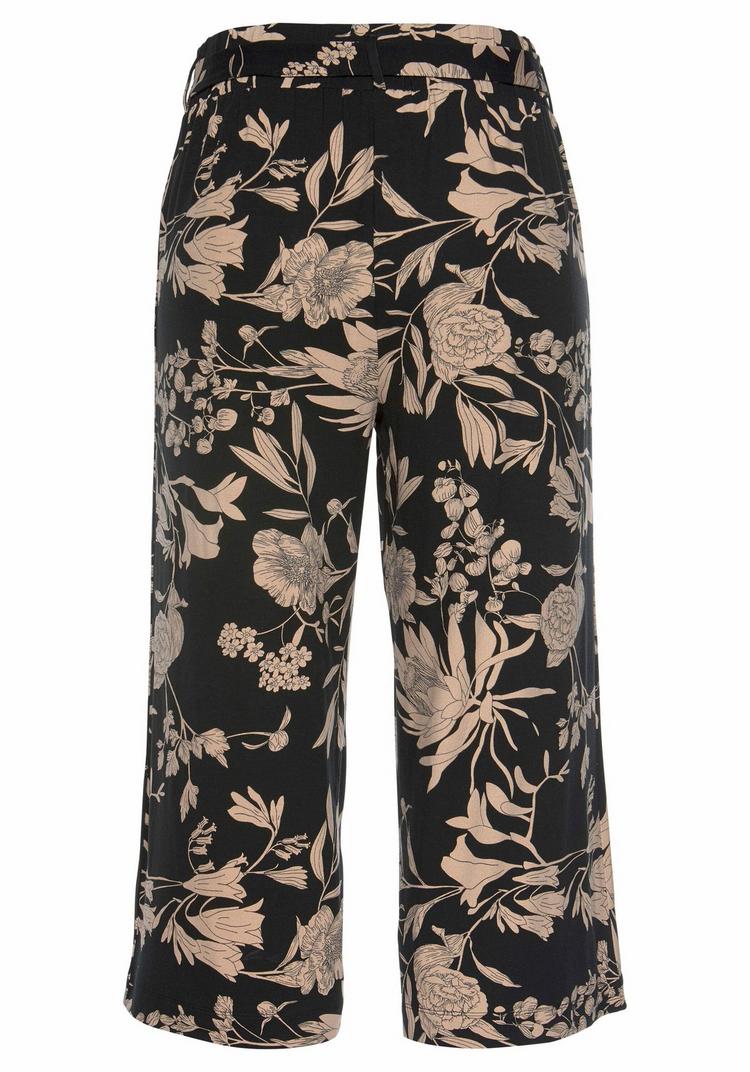 Lascana Lascana Culotte Printhose Damen - schwarz-taupe-bedruckt - 0 | SportScheck