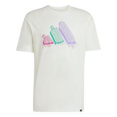 adidas Lounge Ice Graphic T-Shirt T-Shirt Herren Off White