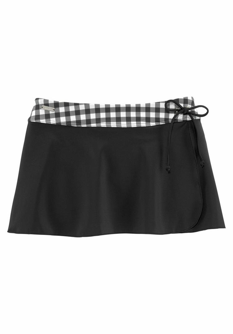 Lascana Lascana Bade-Rock Bikini Hose Damen - schwarz-wei&szlig; - 0 | SportScheck