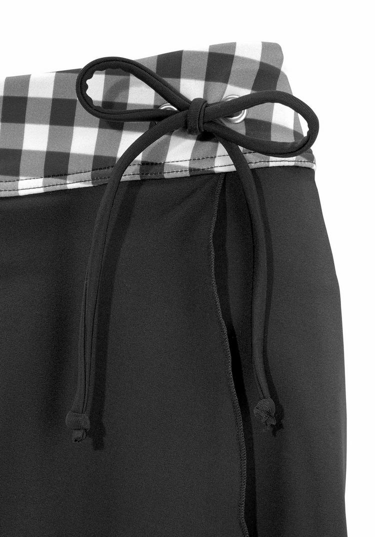 Lascana Lascana Bade-Rock Bikini Hose Damen - schwarz-wei&szlig; - 1 | SportScheck