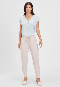 Rückansicht von VENICE BEACH Jogginghose Sweathose Damen beige