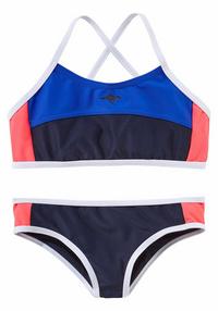 KangaROOS Bustier-Bikini Bikini Set Damen - marine-hummer