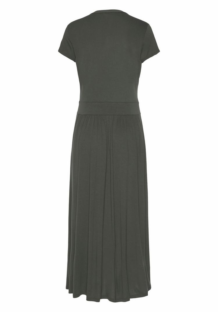 Lascana Lascana Midikleid Kleid Damen - dunkelgr&uuml;n - 0 | SportScheck