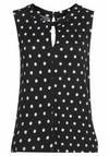 Lascana Tanktop Tanktop Damen - schwarz-wei&szlig;-gepunktet