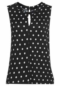 Lascana Tanktop Tanktop Damen - schwarz-wei&szlig;-gepunktet