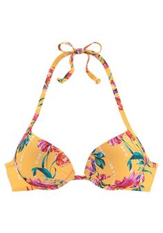 sunseeker Push-Up-Bikini-Top Bikini Oberteil Damen gelb-bedruckt