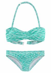 VENICE BEACH Bandeau-Bikini Bikini Set Damen - mint-wei&szlig;