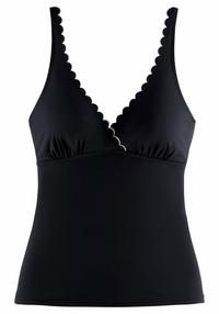 Lascana B&uuml;gel-Tankini-Top Bikini Oberteil Damen - schwarz-wei&szlig;