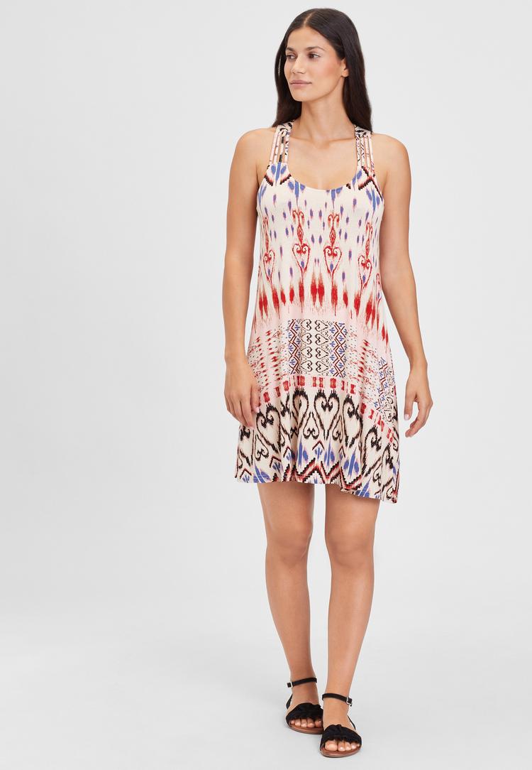 Buffalo Buffalo Strandkleid Tr&auml;gerkleid Damen - creme-bedruckt - 0 | SportScheck