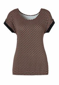 Vivance Kurzarmshirt T-Shirt Damen - schwarz