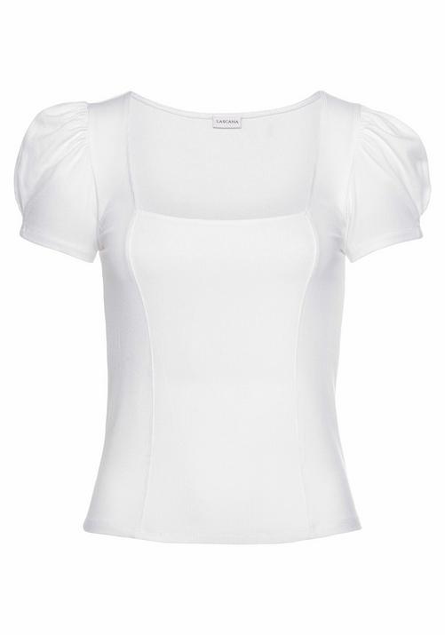 Lascana Kurzarmshirt T-Shirt Damen