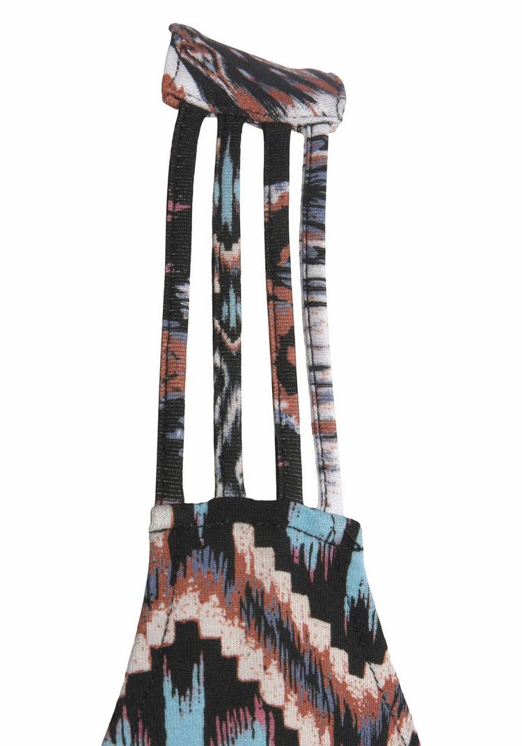 Buffalo Buffalo Strandkleid Tr&auml;gerkleid Damen - schwarz-bedruckt - 0 | SportScheck