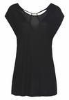 Lascana Rundhalsshirt T-Shirt Damen - schwarz