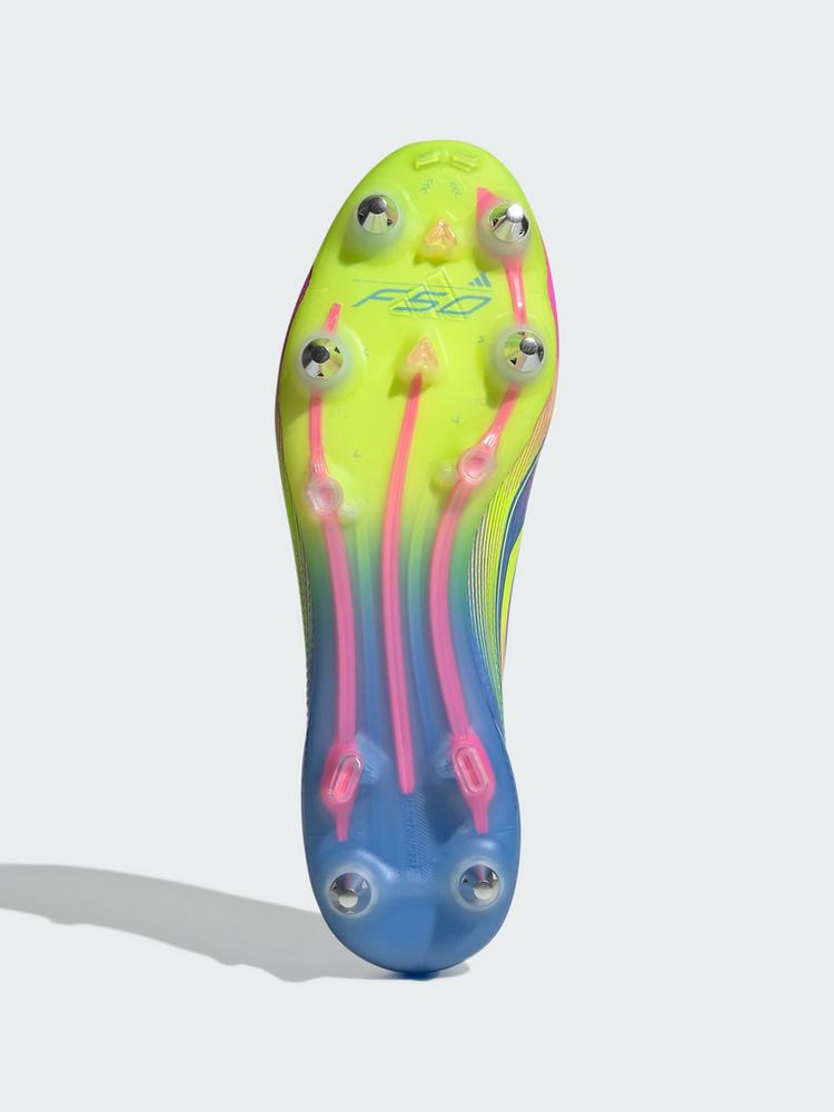 adidas adidas F50 Elite Laceless SG Fu&szlig;ballschuh Fu&szlig;ballschuhe - Blue Fusion / Lucid Lemon / Lucid Pink - 1 | SportScheck