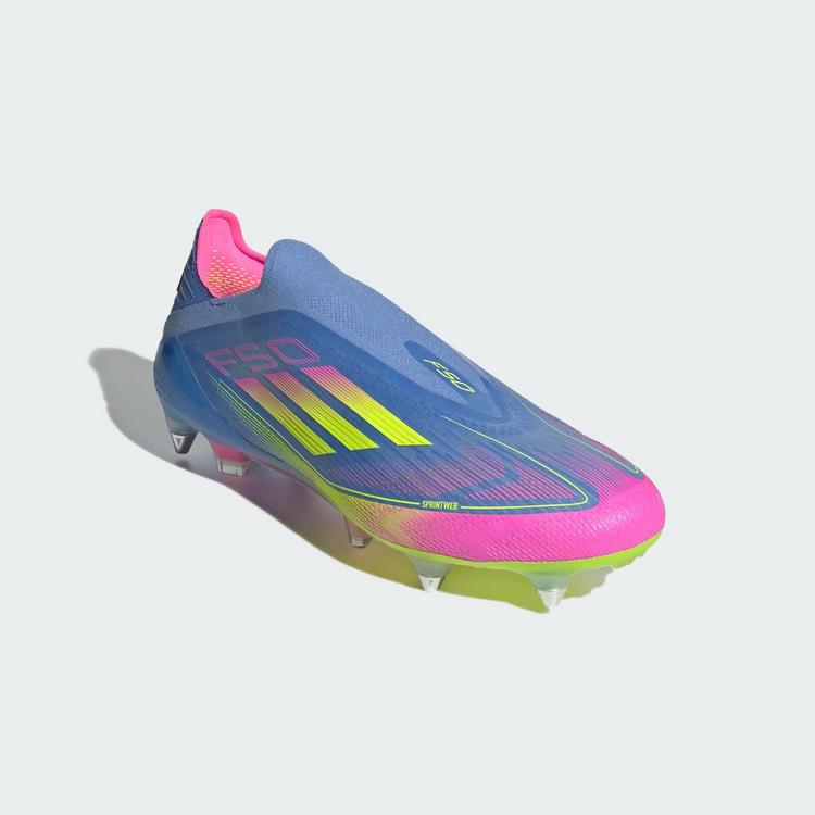 adidas adidas F50 Elite Laceless SG Fu&szlig;ballschuh Fu&szlig;ballschuhe - Blue Fusion / Lucid Lemon / Lucid Pink - 2 | SportScheck