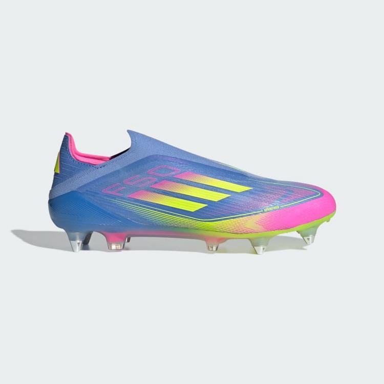 adidas adidas F50 Elite Laceless SG Fu&szlig;ballschuh Fu&szlig;ballschuhe - Blue Fusion / Lucid Lemon / Lucid Pink - 7 | SportScheck