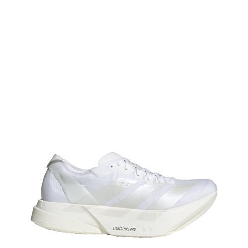 Rückansicht von adidas Adizero Adios Pro 4 Laufschuh Laufschuhe Damen Cloud White / Zero Metalic / Crystal White