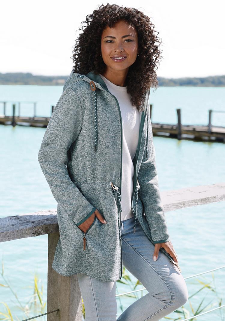 Lascana Lascana Fleecejacke Fleecejacke Damen - petrol - 0 | SportScheck