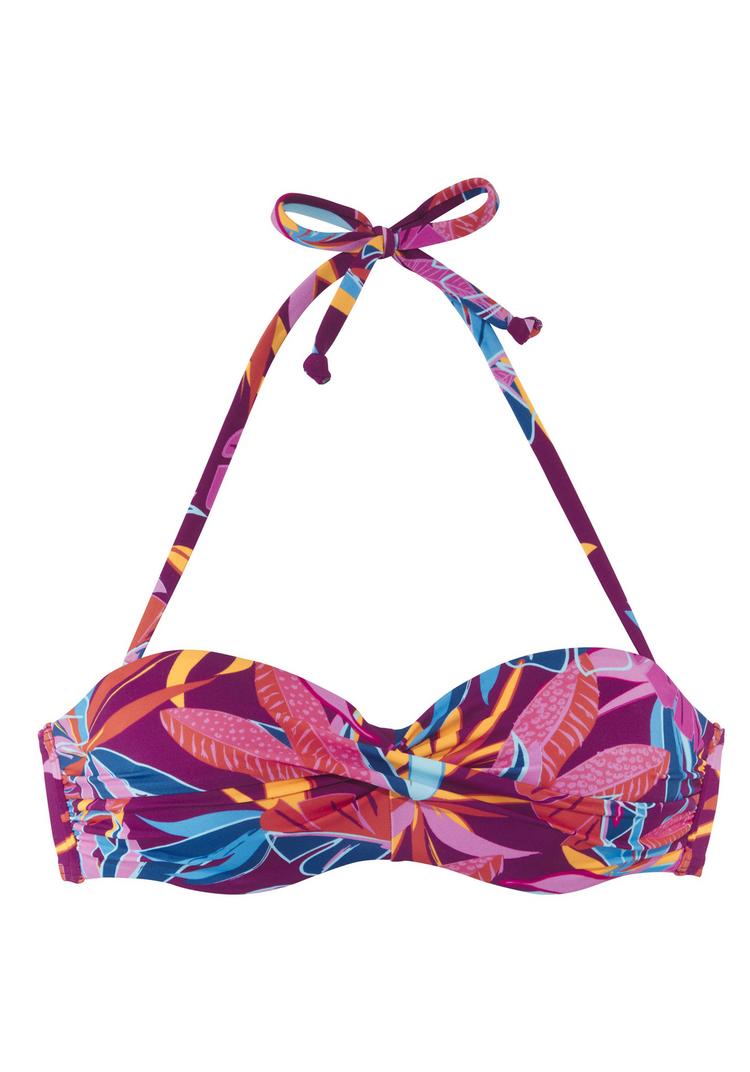 Buffalo Buffalo B&uuml;gel-Bandeau-Bikini-Top Bikini Oberteil Damen - berry - 0 | SportScheck