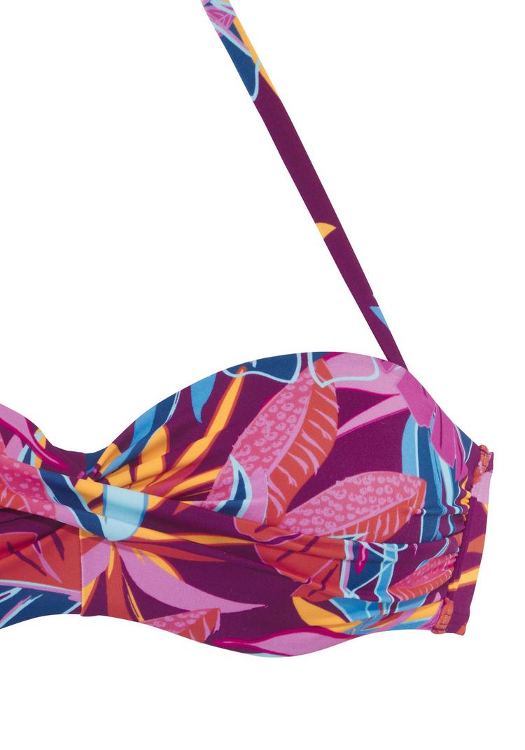 Buffalo Buffalo B&uuml;gel-Bandeau-Bikini-Top Bikini Oberteil Damen - berry - 4 | SportScheck