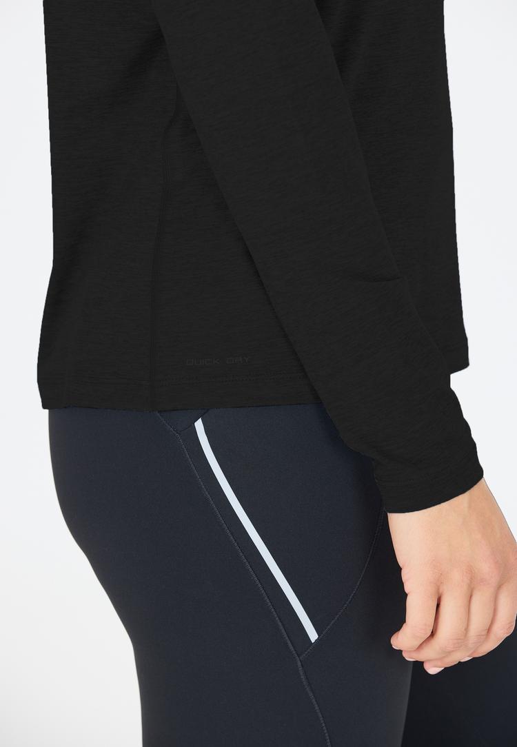 Endurance Endurance Alvaly Langarmshirt Damen - 1111 Black Melange - 1 | SportScheck
