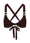 Moda Minx Amour Knot Bikini Oberteil Damen - Coffee