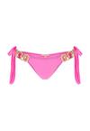 Moda Minx Boujee Tie Side Brazilian Bikini Bottom Bikini Hose Damen - Barbie Pink