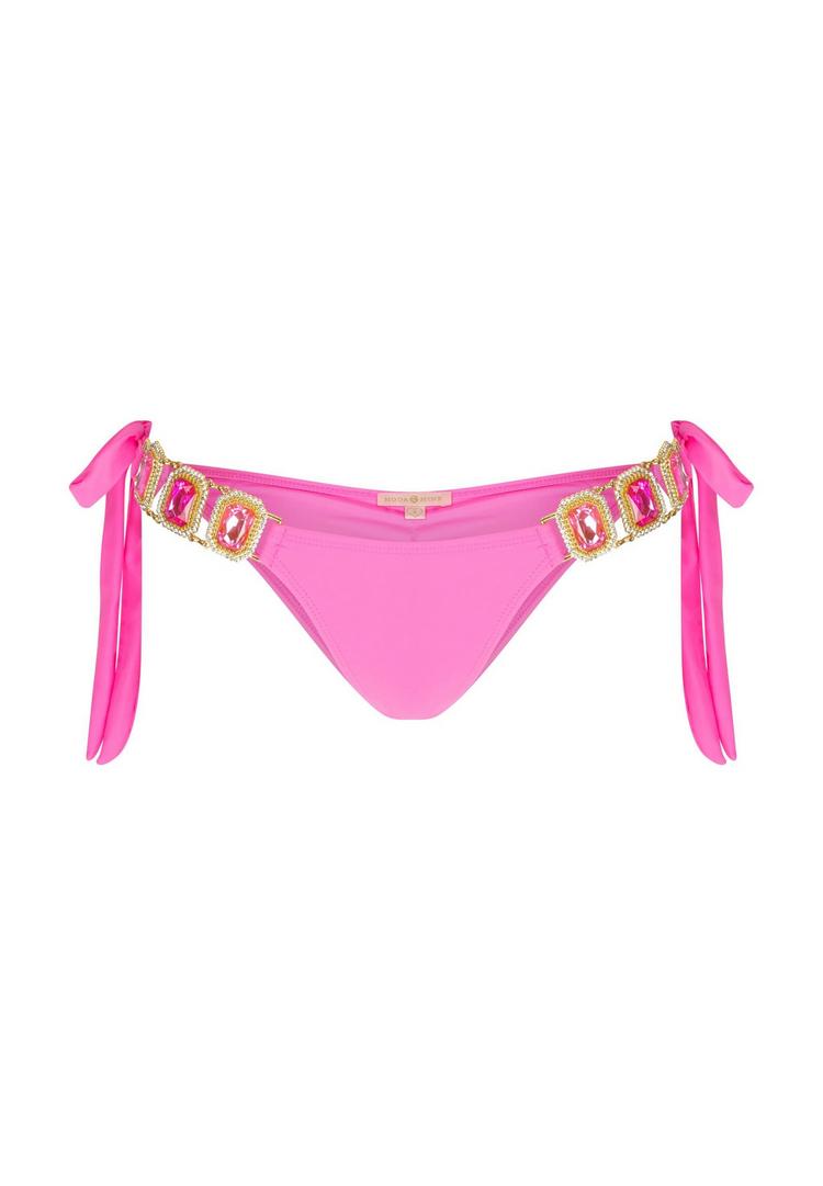 Moda Minx Moda Minx Boujee Tie Side Brazilian Bikini Bottom Bikini Hose Damen - Barbie Pink - 0 | SportScheck