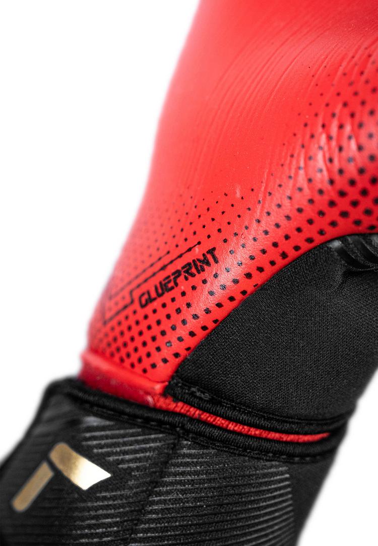 Reusch Reusch Fastgrip Gold X GluePrint Torwarthandschuhe - 7075 blck/gold/firy red - 5 | SportScheck