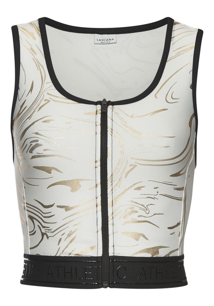 LASCANA Active LASCANA Active Funktionstop Funktionsbluse Damen - wei&szlig; - gold - 0 | SportScheck