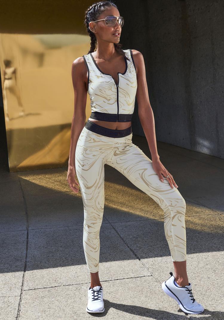 LASCANA Active LASCANA Active Funktionstop Funktionsbluse Damen - wei&szlig; - gold - 2 | SportScheck