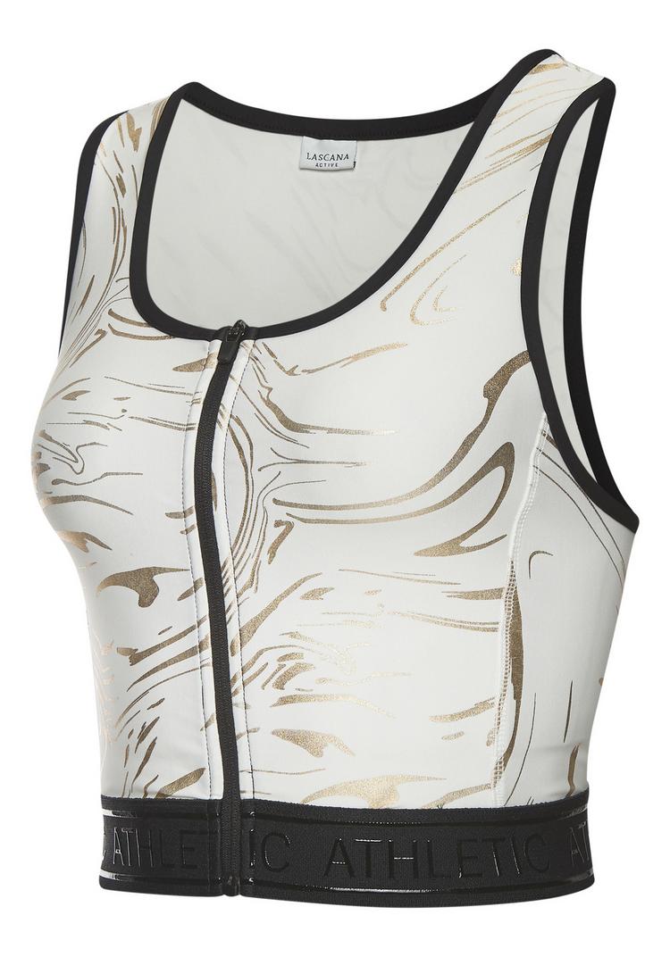 LASCANA Active LASCANA Active Funktionstop Funktionsbluse Damen - wei&szlig; - gold - 0 | SportScheck