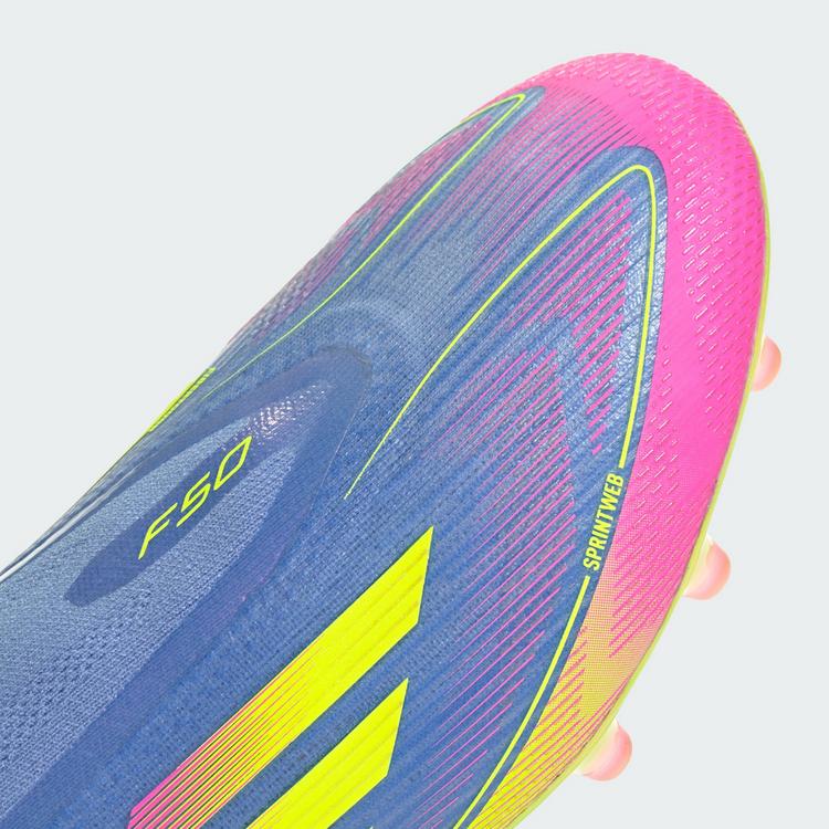 adidas adidas F50 Elite Laceless AG Fu&szlig;ballschuh Fu&szlig;ballschuhe - Blue Fusion / Lucid Lemon / Lucid Pink - 5 | SportScheck