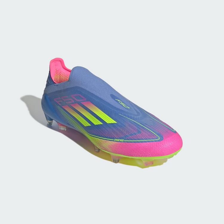 adidas adidas F50 Elite Laceless FG Fu&szlig;ballschuh Fu&szlig;ballschuhe Herren - Blue Fusion / Lucid Lemon / Lucid Pink - 2 | SportScheck