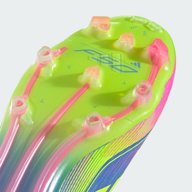 adidas adidas F50 Elite Laceless FG Fu&szlig;ballschuh Fu&szlig;ballschuhe Herren - Blue Fusion / Lucid Lemon / Lucid Pink - 5 | SportScheck