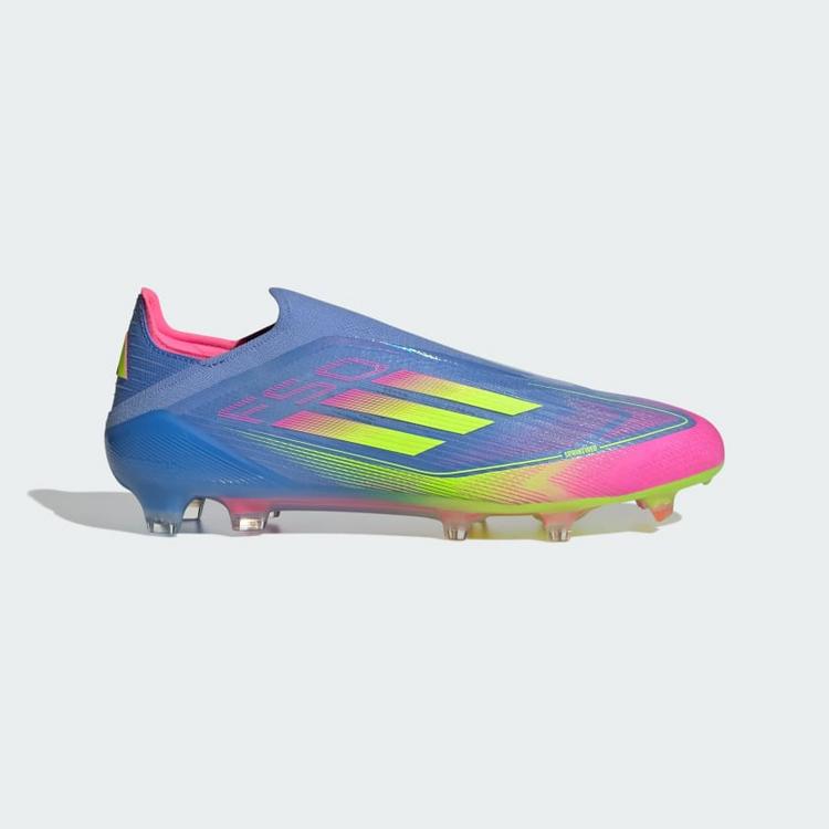 adidas adidas F50 Elite Laceless FG Fu&szlig;ballschuh Fu&szlig;ballschuhe Herren - Blue Fusion / Lucid Lemon / Lucid Pink - 7 | SportScheck