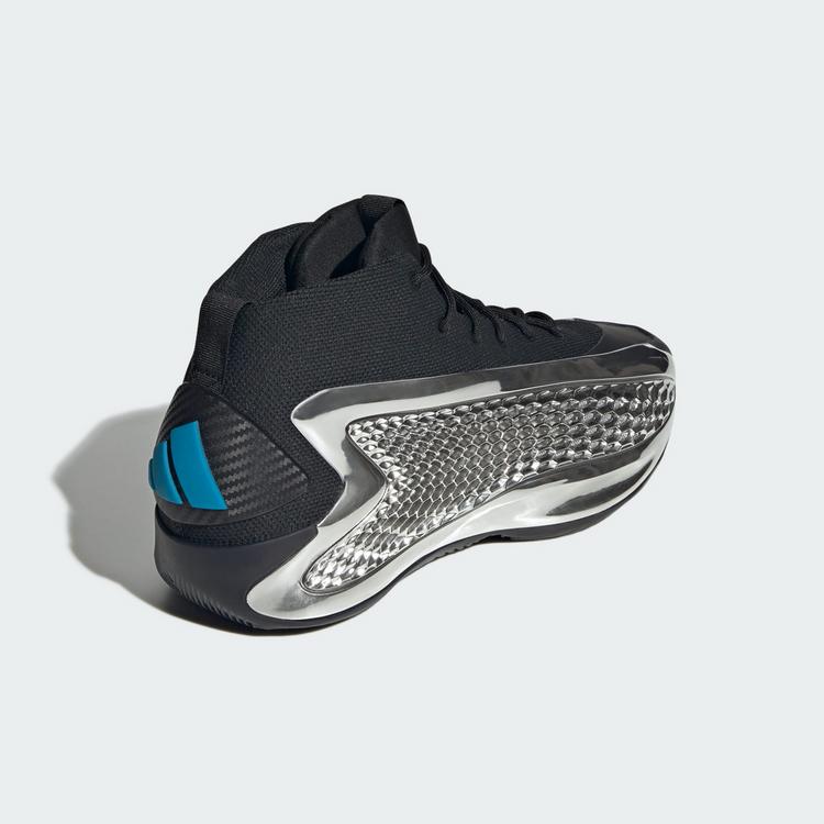 adidas adidas Anthony Edwards 1 Low Basketballschuh Basketballschuhe - Core Black / Silver Metallic / Core Black - 4 | SportScheck