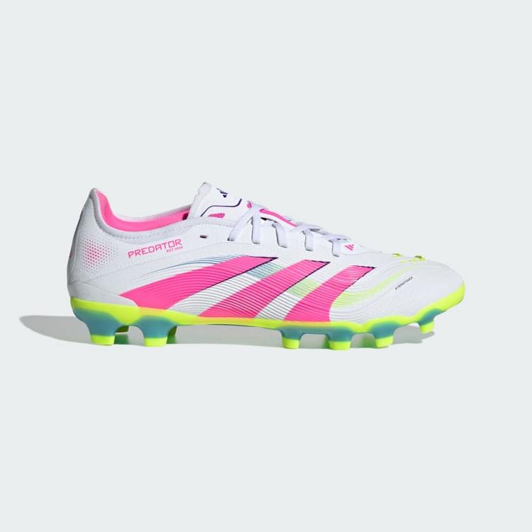 adidas adidas Predator Pro MG Fu&szlig;ballschuh Fu&szlig;ballschuhe - Cloud White / Lucid Pink / Lucid Lemon - 7 | SportScheck